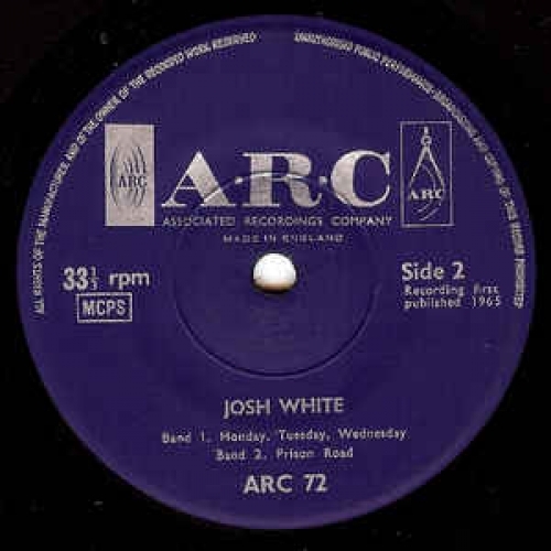 Josh White - Josh White And His Guitar - Vinyl - EP