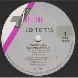 Lick The Tins - Can't Help Falling In Love - Vinyl - 45''