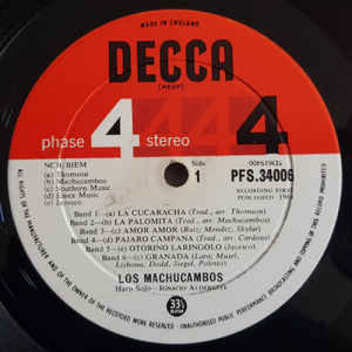 Los Machucambos - Percussive Latin Trio - Vinyl - LP