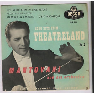 Mantovani - SONG HITS FROM THEATRELAND NO 2 - 7''- EP - Vinyl - 7"