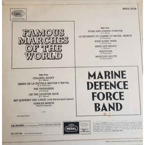 Marine Defence Force Band - Famous Marches Of The World - Vinyl - LP