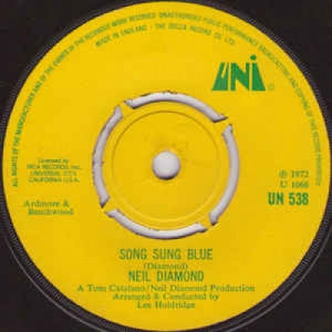 Neil Diamond - Song Sung Blue - Vinyl - 45''