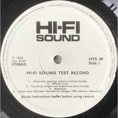No Artist - Hi.Fi Sound Test Record - Vinyl - LP