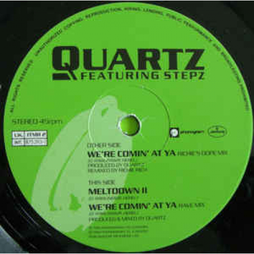 Quartz - We're Comin' At Ya - Vinyl - 12" 