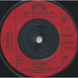Rainbow - I Surrender - 7''- Single, Red - Vinyl - 7"