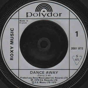 Roxy Music - Dance Away - 7''- Single - Vinyl - 7"