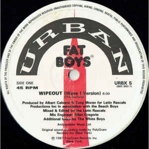 The Fat Boys And The Beach Boys - Wipeout - Vinyl - 12" 
