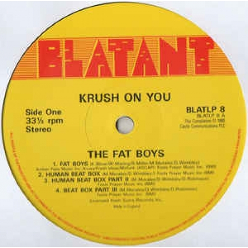The Fat Boys -  Krush On You - Vinyl - 2 x LP