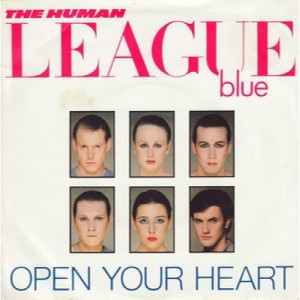 The Human League - Open Your Heart - 7''- Single, Sol - Vinyl - 7"