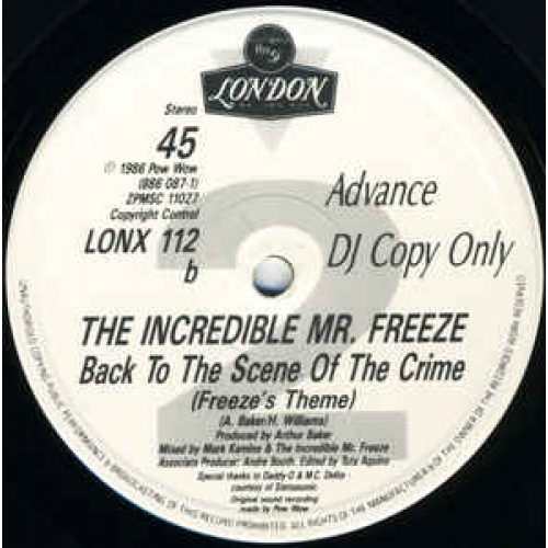 The Incredible Mr Freeze - Back To The Scene Of The Crime - Vinyl - 12" 