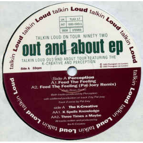 The K-Creative And Perception - Out And About EP - Vinyl - 12" 