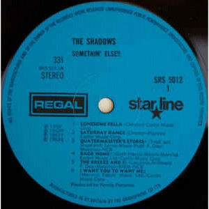 The Shadows -  Somethin' Else!! - Vinyl - LP