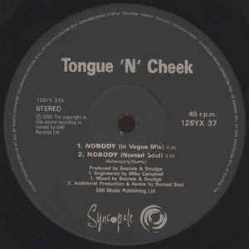 Tongue N Cheek - Nobody (Remix) - Vinyl - 12" 