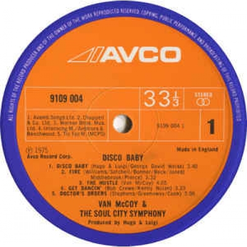 Van McCoy&The Soul City Symphony - Disco Baby - Vinyl - LP