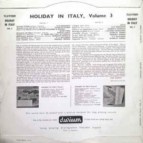 Various - Holiday In Italy Volume 3 - Vinyl - LP