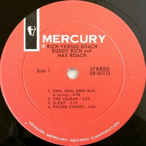 Buddy Rich And Max Roach - Rich Versus Roach - Vinyl - LP