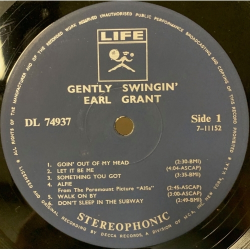 Earl Grant - Gently Swingin' - Vinyl - LP