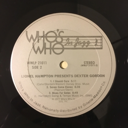 Lionel Hampton -  With Dexter Gordon - Vinyl - LP