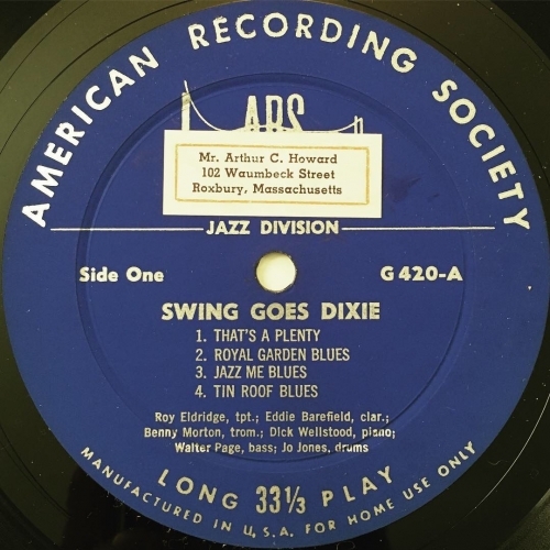 Roy Eldridge And His All-Stars - Swing Goes Dixie - Vinyl - LP