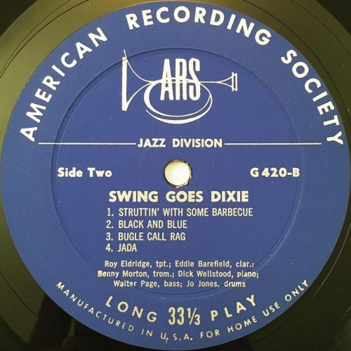 Roy Eldridge And His All-Stars - Swing Goes Dixie - Vinyl - LP