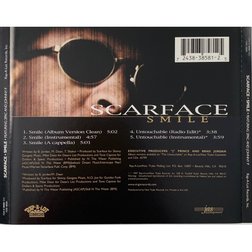 Scarface - Smile Feat. 2Pac & Johnny P (Single) - CD - Single