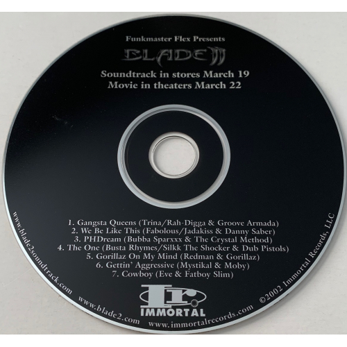 Various - Compilation - Blade 2 The Soundtrack - Funkmaster Flex Presents Blade 2 - CD - Compilation