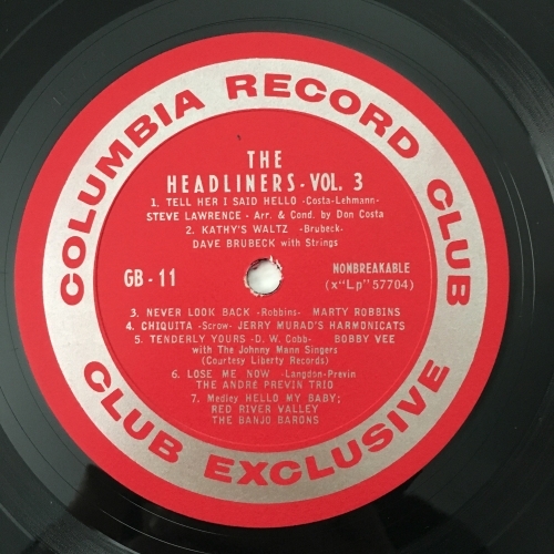 Various - Compilation - The Headliners | Volume 3 - Vinyl - LP