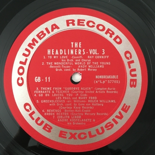 Various - Compilation - The Headliners | Volume 3 - Vinyl - LP