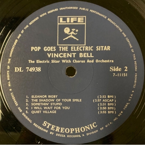 Vincent Bell - Pop Goes The Electric Sitar - Vinyl - LP
