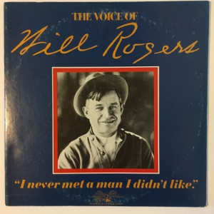 Will Rogers - The Voice of Will Rogers - Vinyl - LP