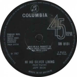 Jeff Beck - Hi Ho Silver Lining - 7 - Vinyl - 7"