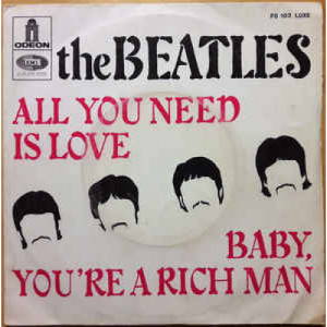 The Beatles - All You Need Is Love / Baby You're A Rich Man - 7 - Vinyl - 7"