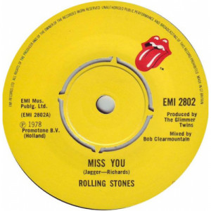 The Rolling Stones - Miss You - 7 - Vinyl - 7"