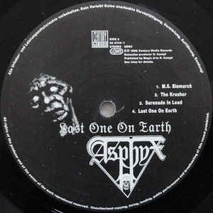 ASPHYX: Last One On Earth Vinyl LP