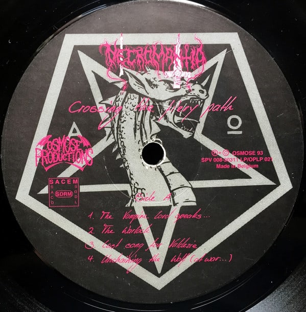 NECROMANTIA "Crossing the fiery Path"  Vinyl LP, Versions-Prices-Sales