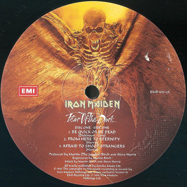 IRON MAIDEN: Fear of the dark, Vinyl LP - 1992
